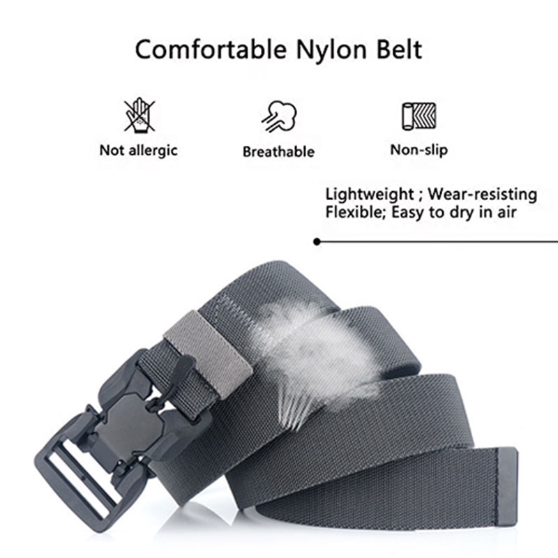 Thắt Lưng nylon Co Giãn Phong Cách Quân Đội Cho Nam