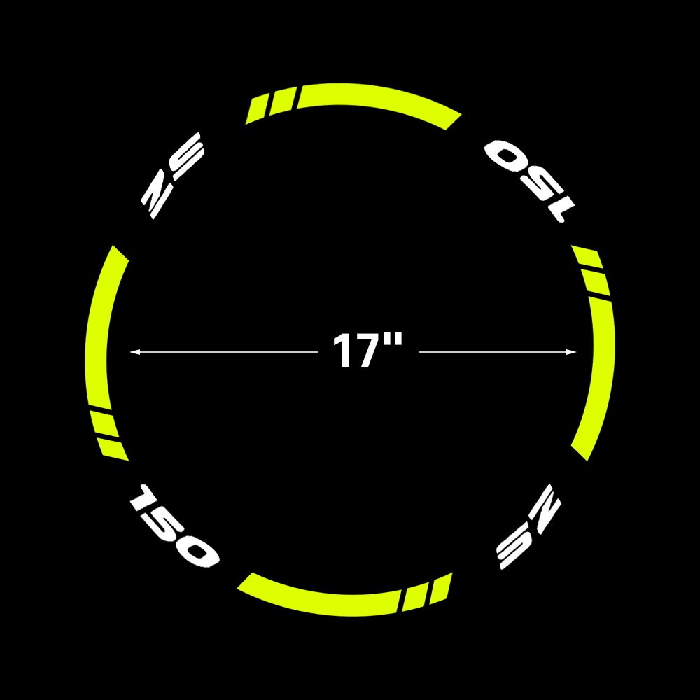 1 Bộ 32 Miếng Dán Bánh Xe 17 "Phản Quang Ban Đêm Cho Xe Hơi Xe Máy