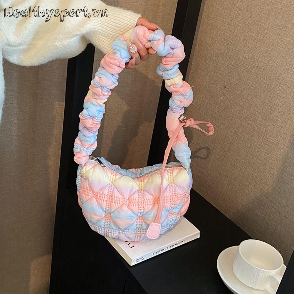 Túi Đeo Chéo Nhuộm Màu Thời Trang Hàn Cho Nữ