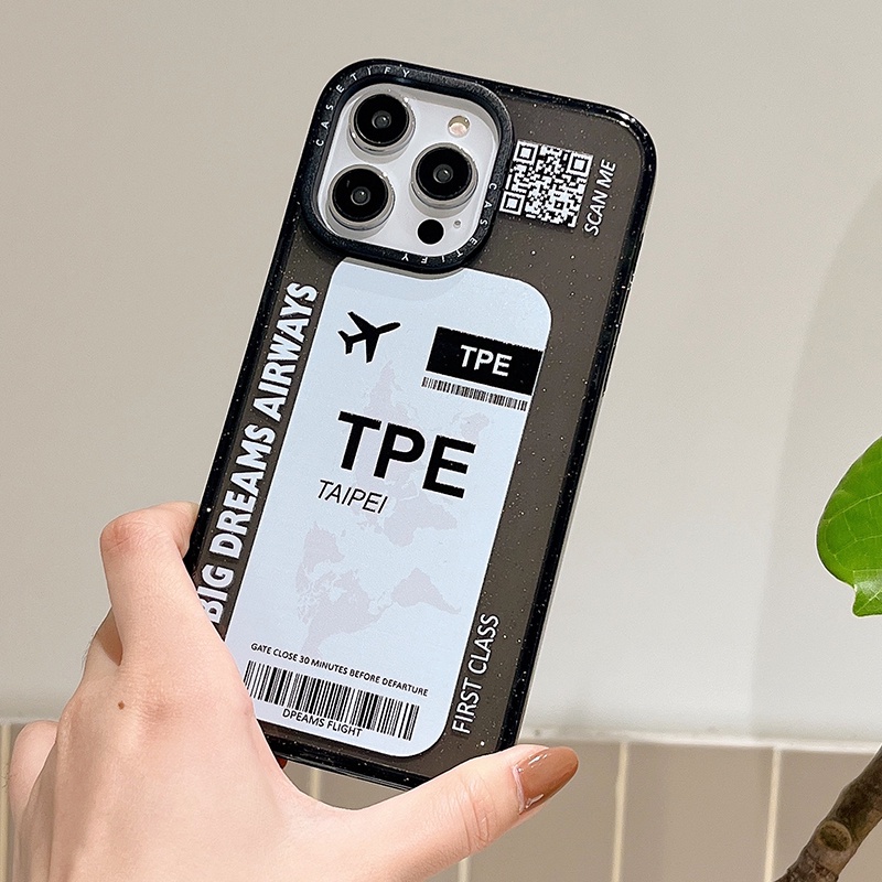 Ốp Điện Thoại Mềm Chống Sốc Hình Vé Máy Bay Cho iphone 15 15pro 15promax 14 13 12 11 pro max