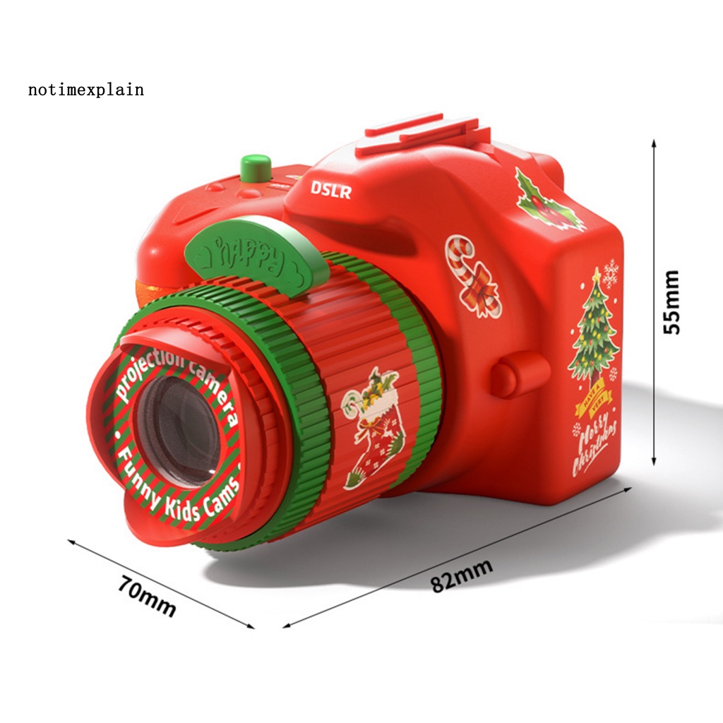 Đồ Chơi Máy Ảnh Chiếu Đèn Thần Theo Chủ Đề Giáng Sinh Cho Trẻ Em
