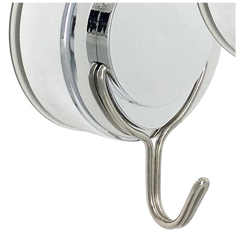 Bộ 2 Móc Treo Khăn Tắm Hít Tường Bằng Thép Không Gỉ 18lb