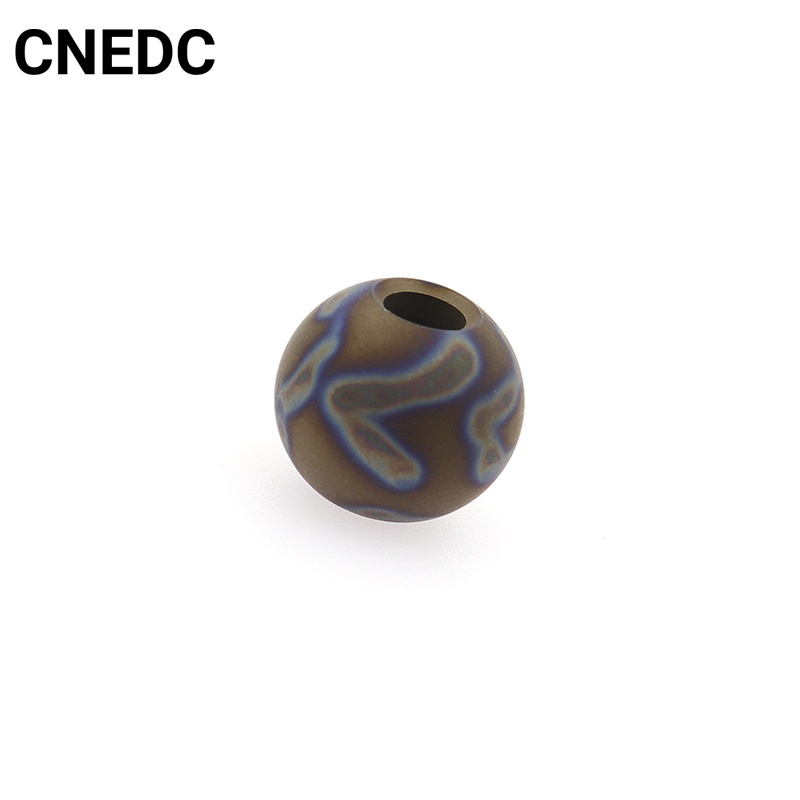 Cnedc Mặt Dây Chuyền Hạt Tròn Bằng Hợp Kim Titan Họa Tiết Ngọn Lửa