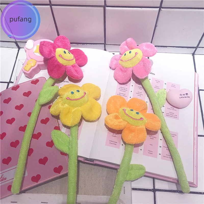 Pufang Đồ Chơi Khóa Rèm Cửa Hình Hoa Hướng Dương Mặt Cười Nhồi Bông Có Thể Uốn Cong Trang Trí Nhà Cửa vn