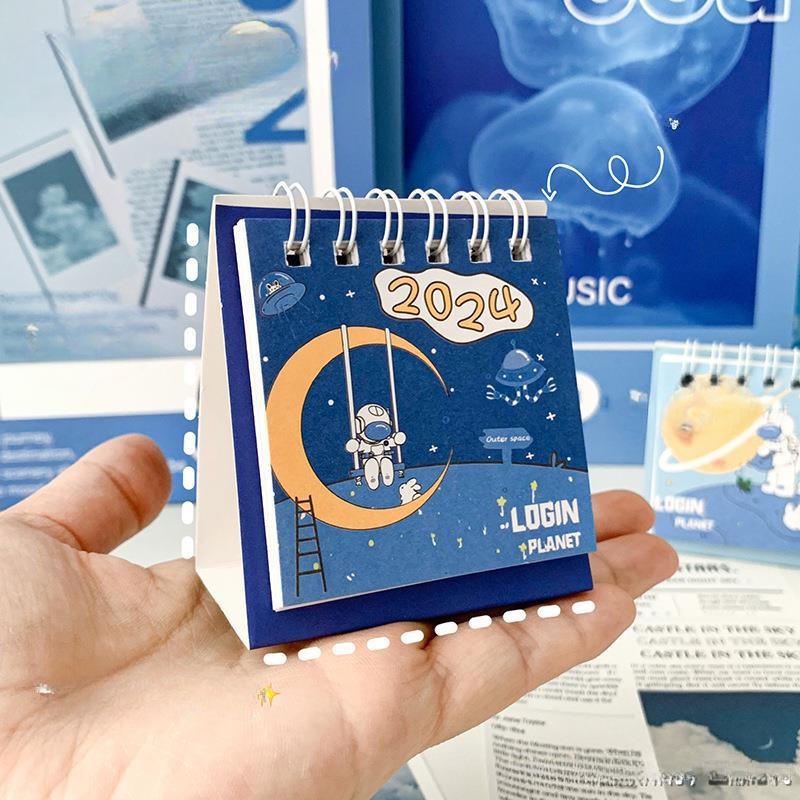 Lịch Năm 2024 Hoạt Hình Sáng Tạo, Dễ Mang Theo, Dễ Thương
