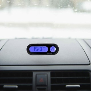 Electronic Clock Car Inside Electronic LCD Digital Thermometer Time Clock