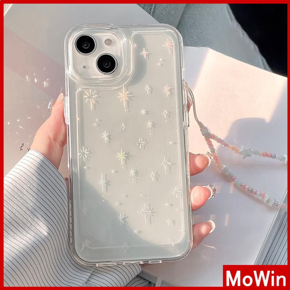 Ốp lưng iPhone 15 Pro Max Vỏ iPhone Vỏ Trong Suốt TPU Mềm Trong Suốt Nút Mạ Điện Bông Tuyết Phát Sáng Tương Thích Với iPhone 14 13 Pro Max 12 Pro Max 11 XR XS Max 7 8Plus