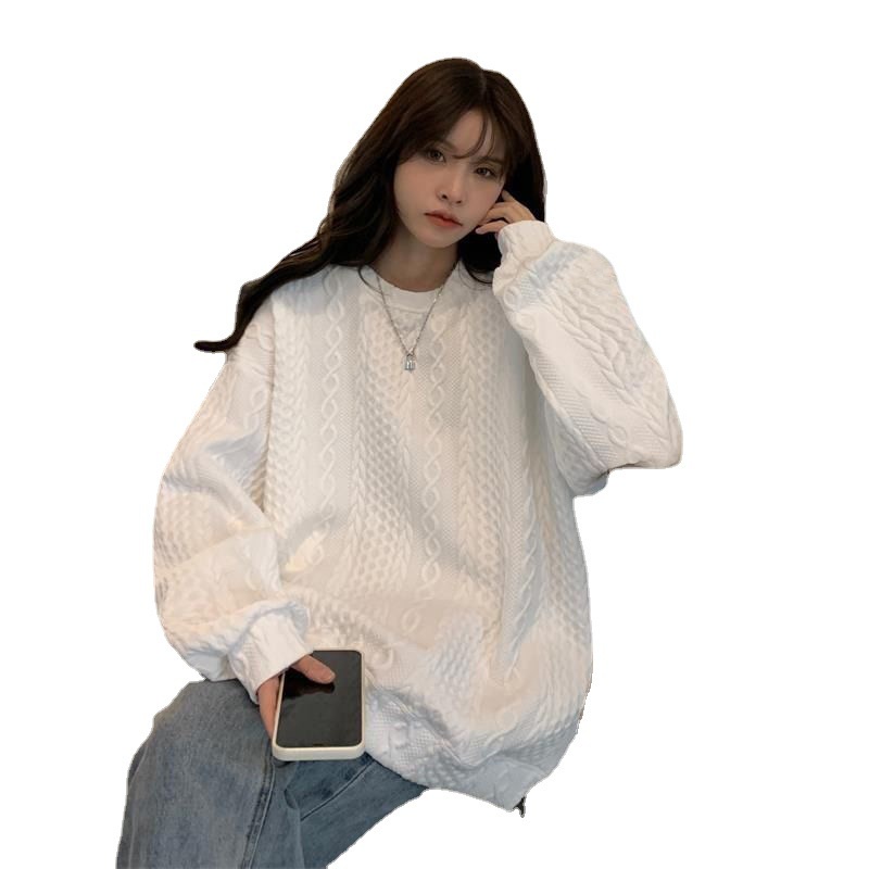 Áo Hoodie Form Rộng Phong Cách Hàn Quốc Cho Nữ