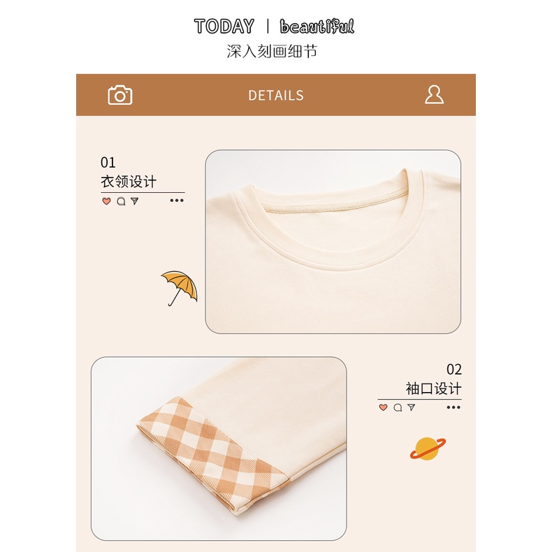 Bộ Đồ Ngủ Tay Dài In Họa Tiết Hoạt Hình Dễ Thương Thời Trang Thu Đông 2023 Cho Nữ