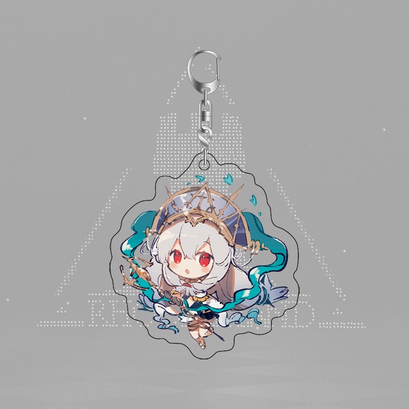 Mặt dây chuyền ngoại vi Arknights, Skadi Ghost Shark, móc khóa trò chơi hoạt hình bánh sandwich hai mặt acrylic