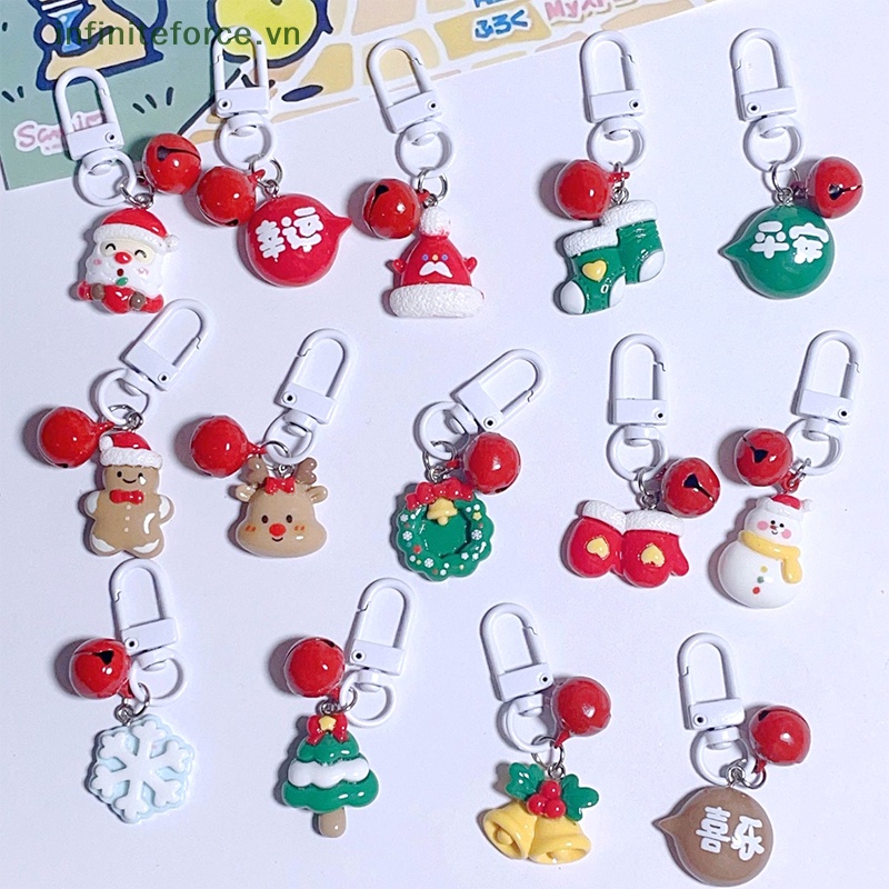 Móc Khóa Hình Ông Già Noel / Tuần Lộc / Cây Thông Giáng Sinh Dễ Thương