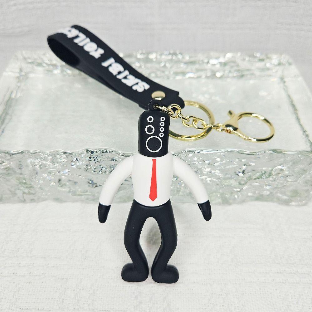 Mmluck skibidi Móc Chìa Khóa Bằng pvc Hình Nhân Vật Trượt Tuyết / tv man / man camara / skibidi dop anime