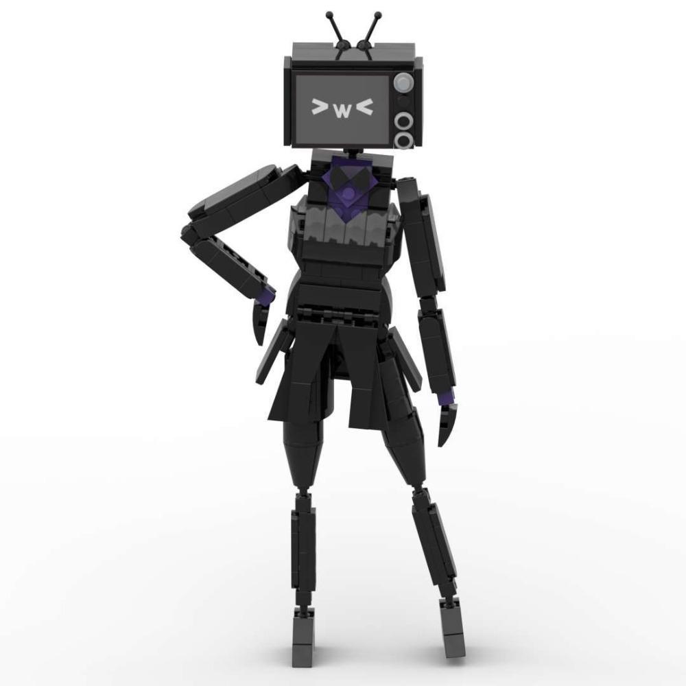 Giovanni Đồ Chơi Khối Xây Dựng toilet Trượt Tuyết Với Đồng Hồ titan Mô Hình Người Đàn Ông skibidi