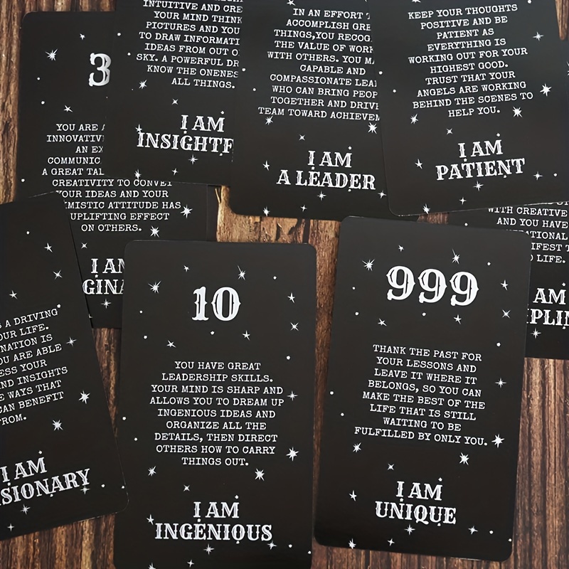 Bộ Thẻ Bài Trò Chơi Ghi Chú Hình Thiên Thần oracle Cạnh Mạ Vàng