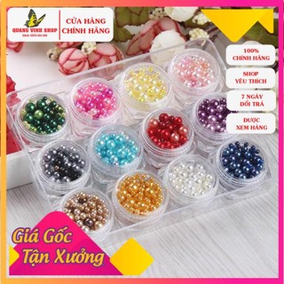 Sét ngọc trai nhân tạo trang trí nail 12 màu