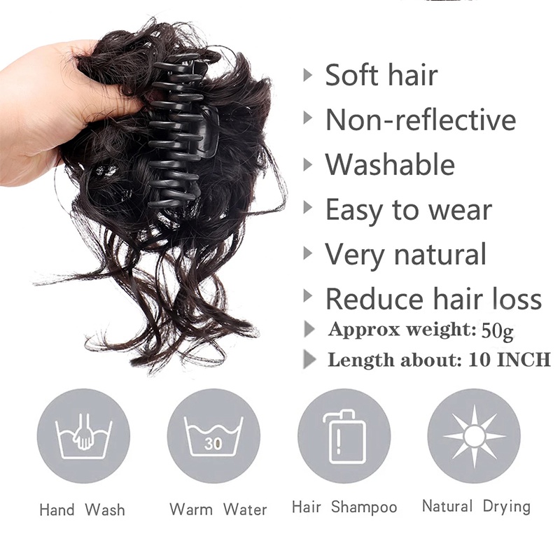 Tóc Giả Dài Xoăn Tự Nhiên Có Kẹp Dành Cho Nữ