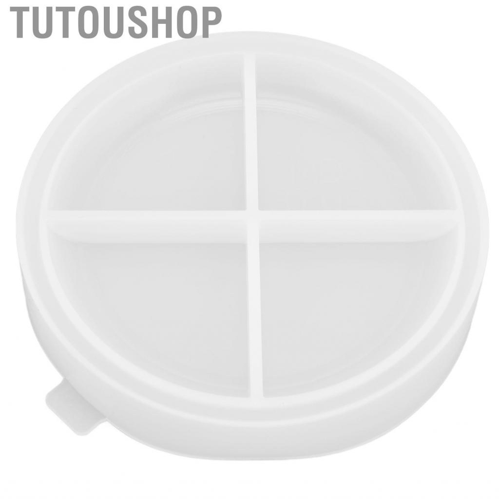 Tutoushop Silicone Mold DIY Small Round  Dripping Tray Storage Box Setting Table