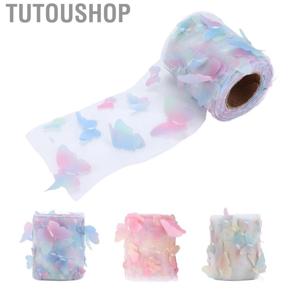 Tutoushop Tulle Ribbon Roll Material for Anniversary Weddings Christmas