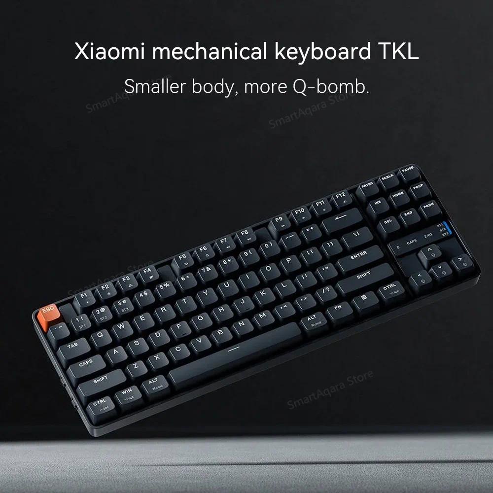 Bàn Phím Cơ xiaomi tkl 87 Phím bluetooth 2.4ghz 3 Chế Độ Dùng Để Chơi Game