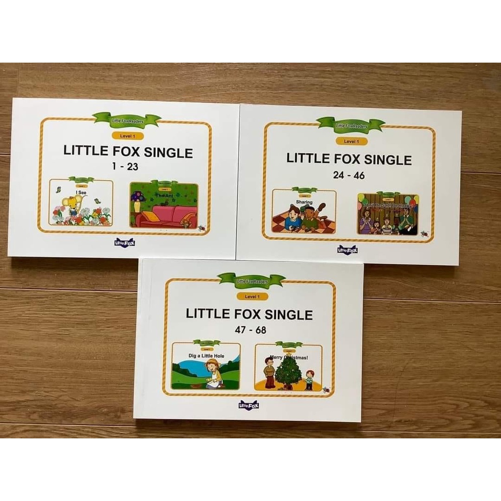 Sách - Bộ 3 cuốn in gộp Little Fox Single Stories level 1 giúp trẻ học từ vựng tiếng anh | BigBuy360 - bigbuy360.vn