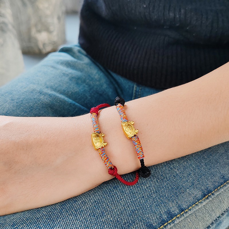 Vòng Đeo Tay May Mắn Năm Mới 2024 Hình Rồng Phong Cách Trung Hoa