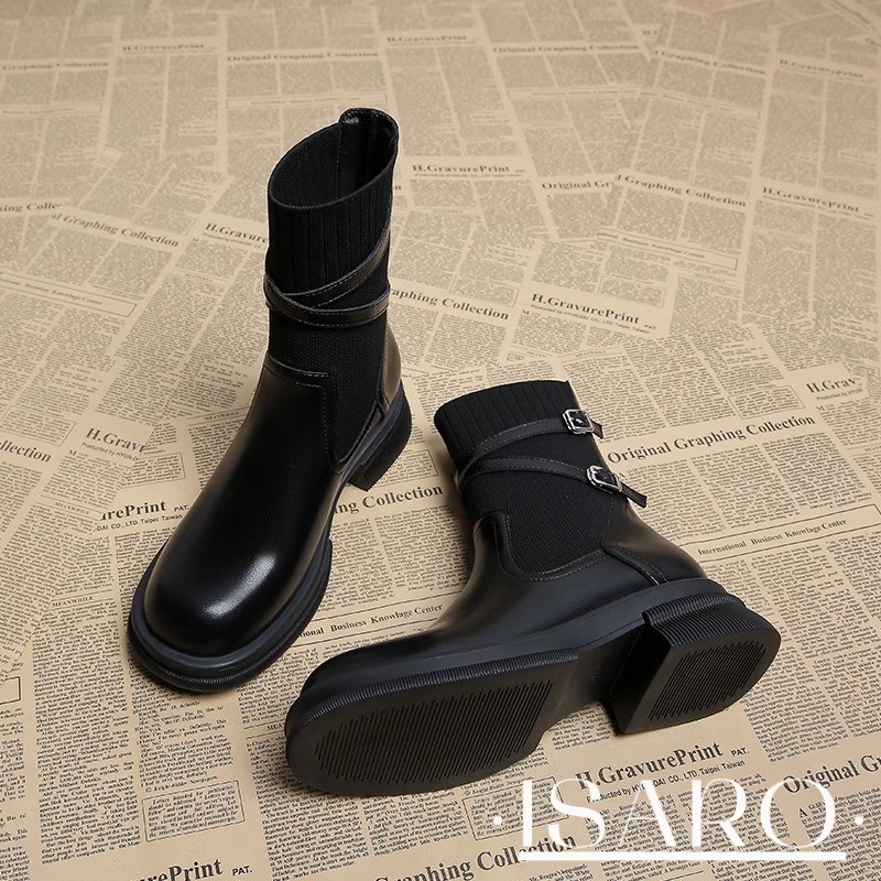 ISARO giày nữ boot nữ bột boot Thời trang trăm mốt 2023 HOTSALE Lịch lãm Thể thao và thời trang Tiện dụng Điều chỉnh được FSX23A13HZ 44Z231031