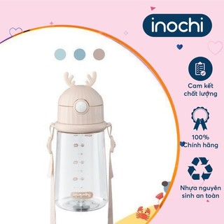 Bình nước trẻ em Inochi - Goki Rudy 450ml màu Xanh nhạt/Xanh bạc hà/Hồng nhạt