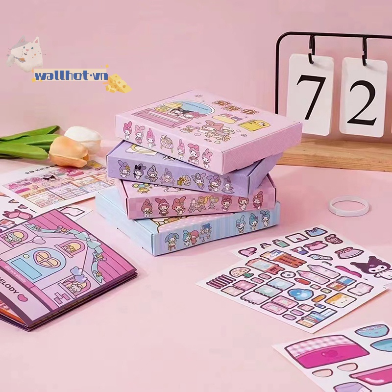Wallhot > Sách Hoạt Động Nhà Búp Bê kuromi cinnamoroll Dễ Thương mymelody Làm Quà Tặng Ngày Của Trẻ Em