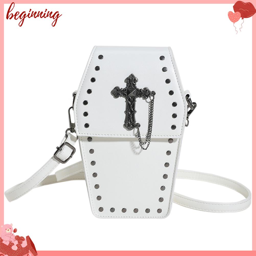 ✿ Phụ Kiện Bắt Đầu Cho Xe Hơi ✿ Túi Da pu Đeo Chéo Phong Cách gothic Thời Trang Mới