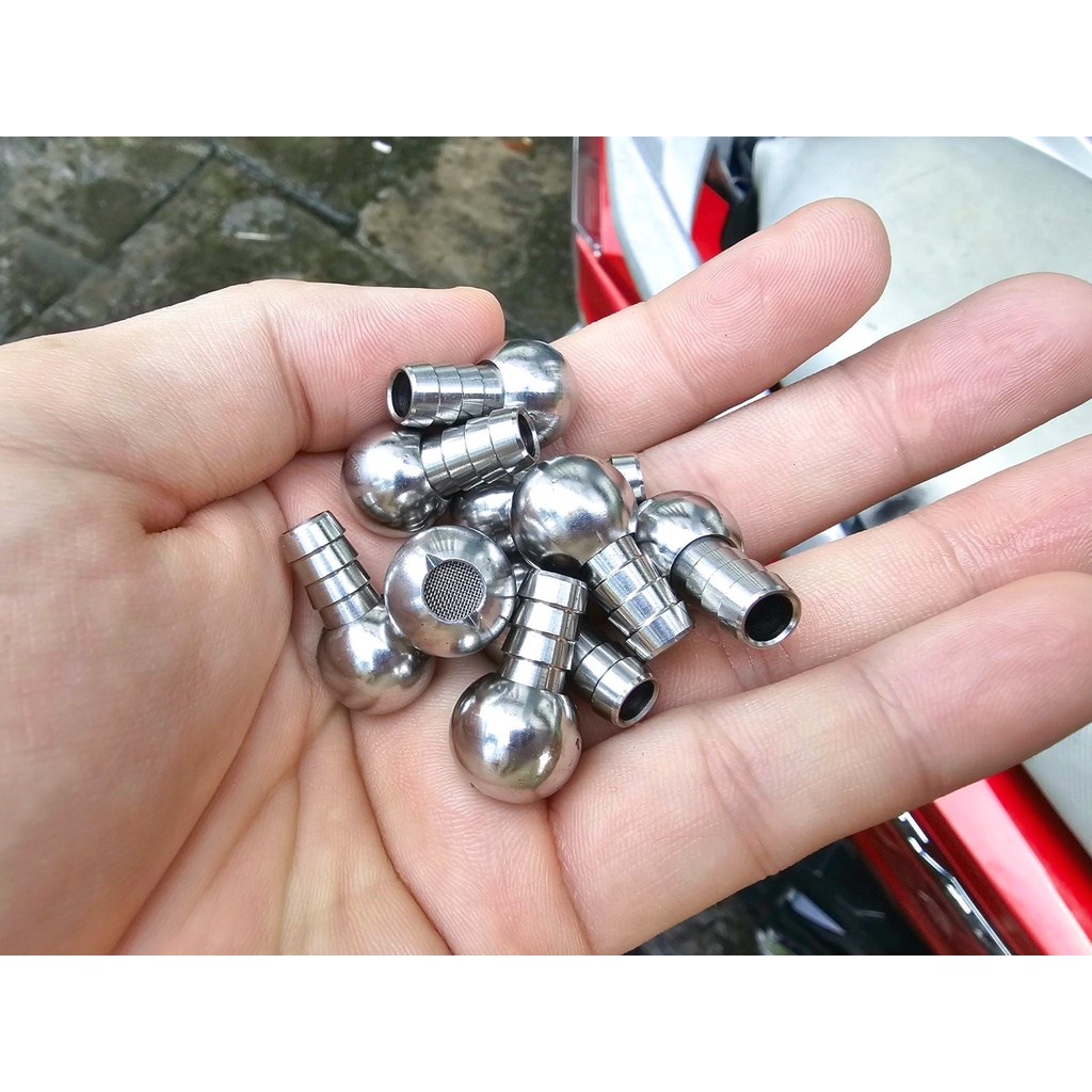 Đầu Lọc Inox Cho Ống Hút Bình Phun Tạo Bọt Tuyết