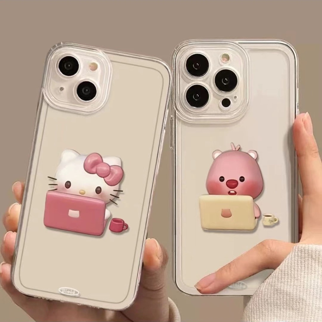 Ốp Điện Thoại Mềm Chống Sốc In Hình hello kitty Cho apple Iphone 14 15Promax13 11 12 7 8p gx9p