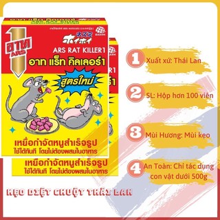 Kẹo diệt chuột Thái Lan ARS Rat Killer 80GR