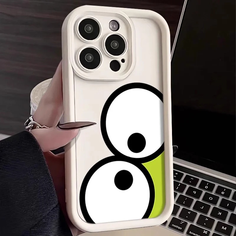 Ôp Điện Thoại Silicon Dẻo Hình Chú Ếch Mắt To Dễ Thương Cho redmi note 9 10 11 12 11s 10s 9 pro plus redmi 12 4g 12c Ốp