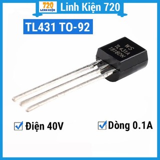 Ic chức năng tl431 sot-23 trans dòng 0,1a điện áp 40v hai loại chân cắm, chân dán