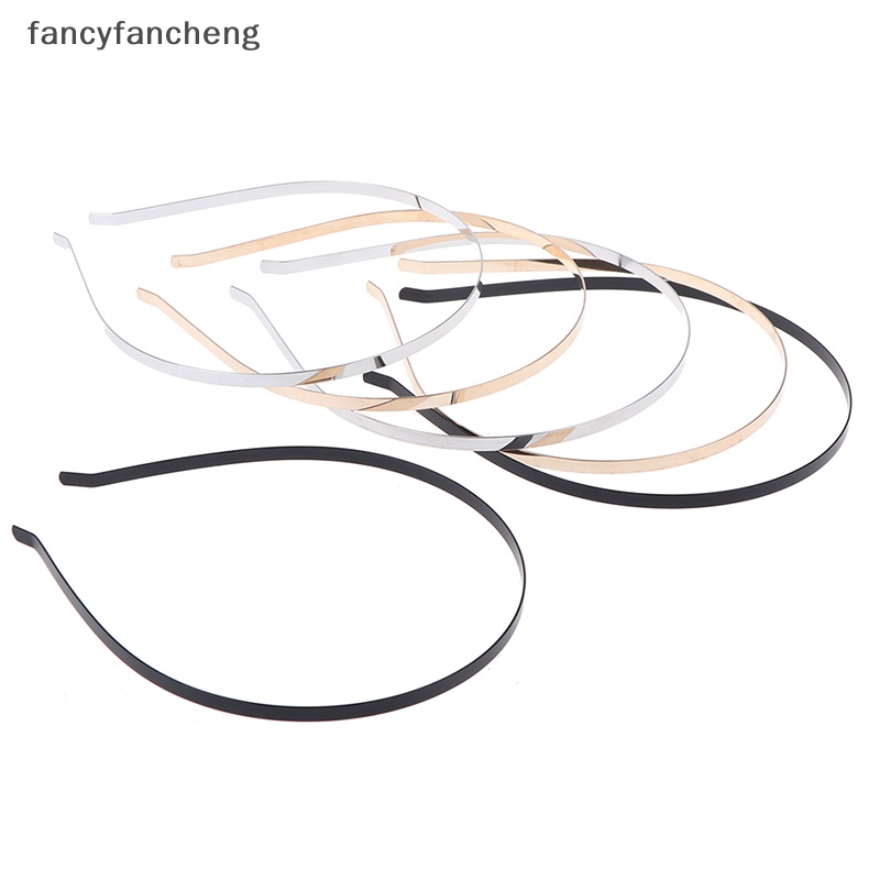 Set 2 Băng Đô Kim Loại 5mm Tự Làm Cho Nữ