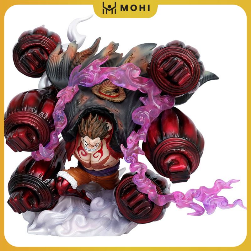 (Có hộp màu) - Mô hình Luffy 6 Đấm to KHỔNG LỒ cao 30cm, mô hình OnePiece