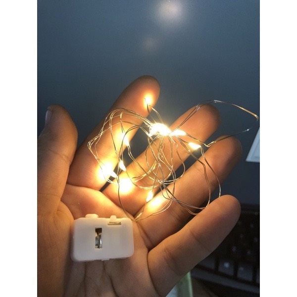 Đèn led đom đóm chạy bằng pin trang trí tháp oản, mẹt tết, bó hoa, tiểu cảnh