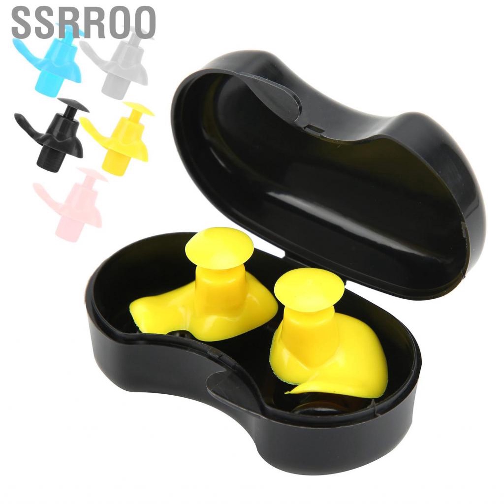 Ssrroo Earplug Silicone Waterproof Dust‑Proof Spiral for Children and Adults Swimming Accessory Pool