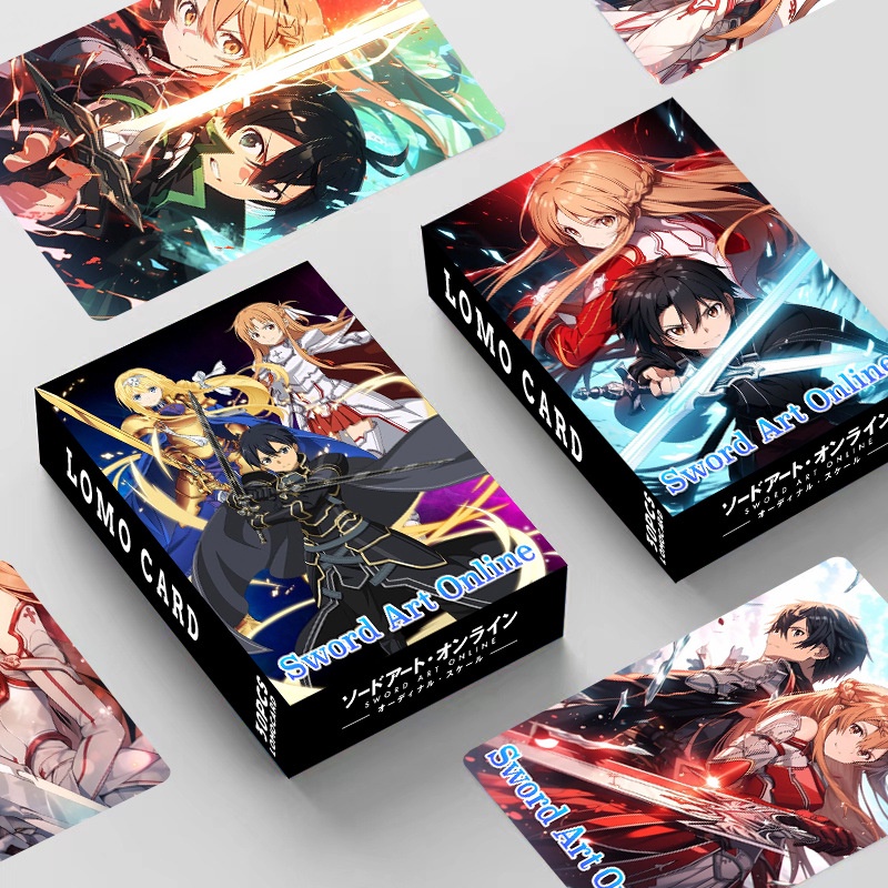 Hộp 30 Tấm Ảnh lomo Card Hoạt Hình sword art online
