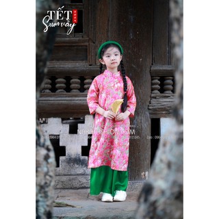 Áo dài hoa erica - msp 2802
