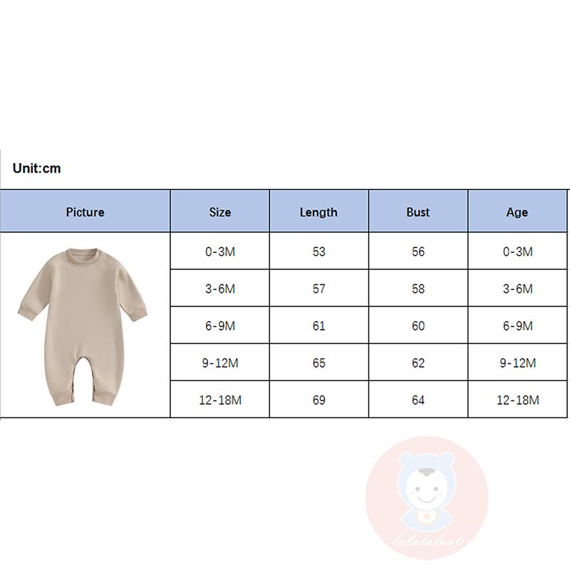 Bộ Áo Liền Quần Dài Tay Bằng Lông Cừu Màu Trơn Cho Bé laa6-toddler