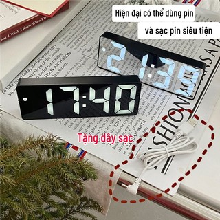 Đồng hồ led để bàn trang trí decor điện tử đẹp, Đồng hồ để bàn, đồng hồ Led để bàn, đồng hồ báo thức Voi.Baby