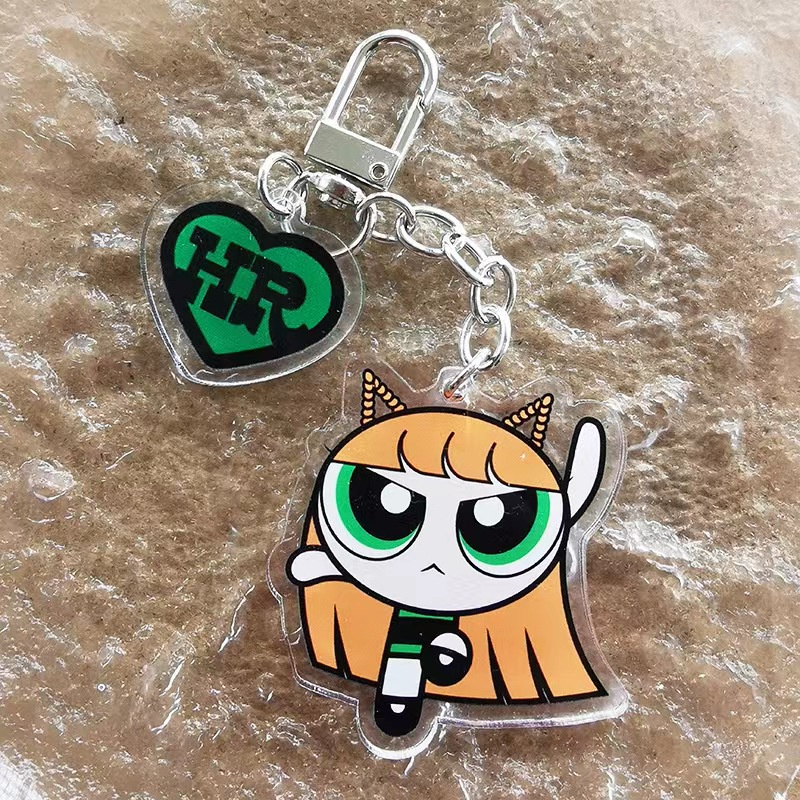 Móc Khóa Hình Thỏ Hoạt Hình Hai Mặt Bằng acrylic