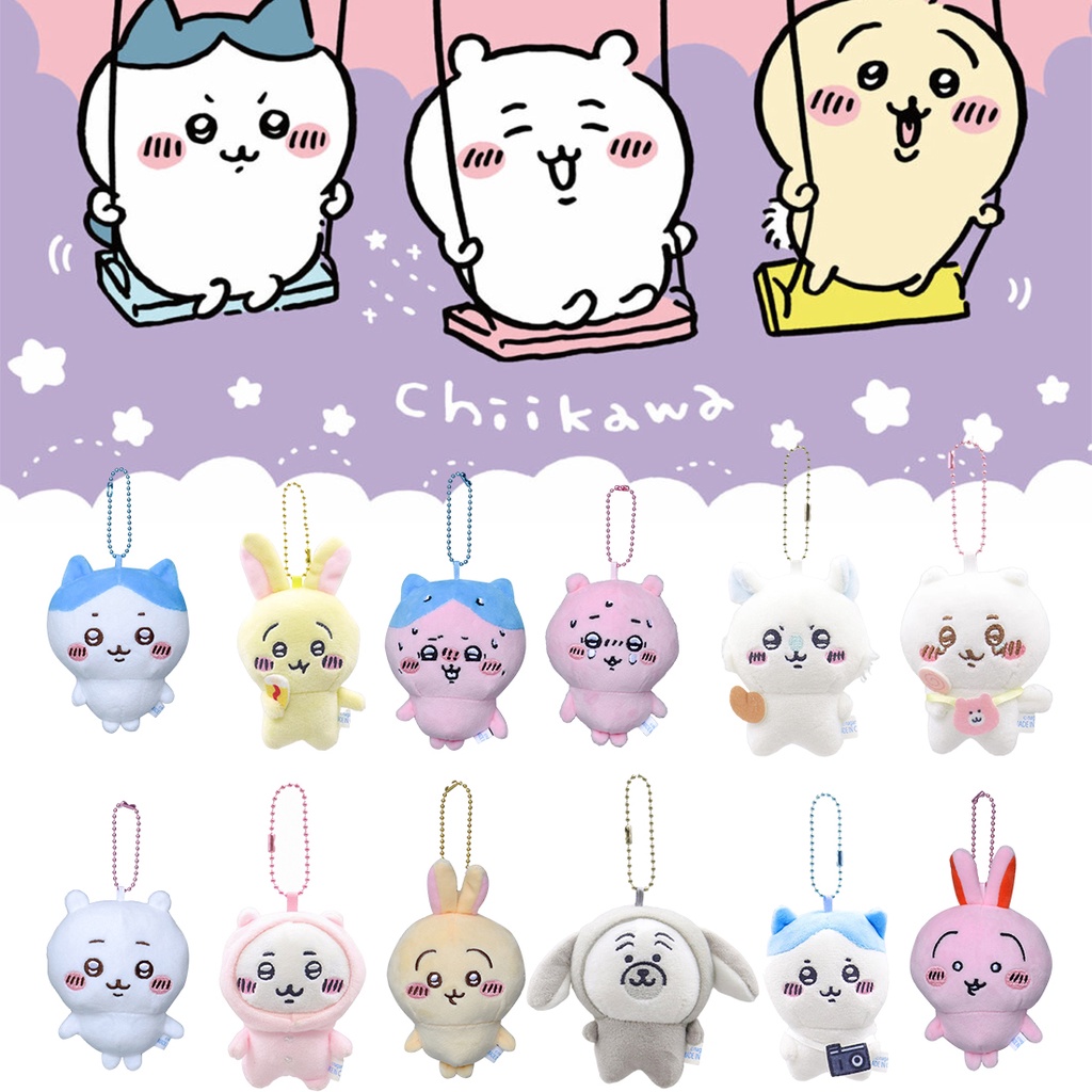 Búp bê nhồi bông hình nhân vật Chiikawa Usaki đang ngồi 10cm