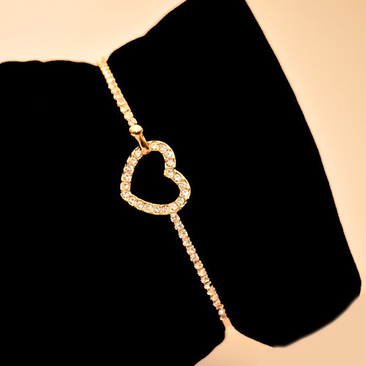 Niceme Vòng Tay pandora Bạc 925 Hình Trái Tim Đính Đá Lấp Lánh Có Thể Điều Chỉnh