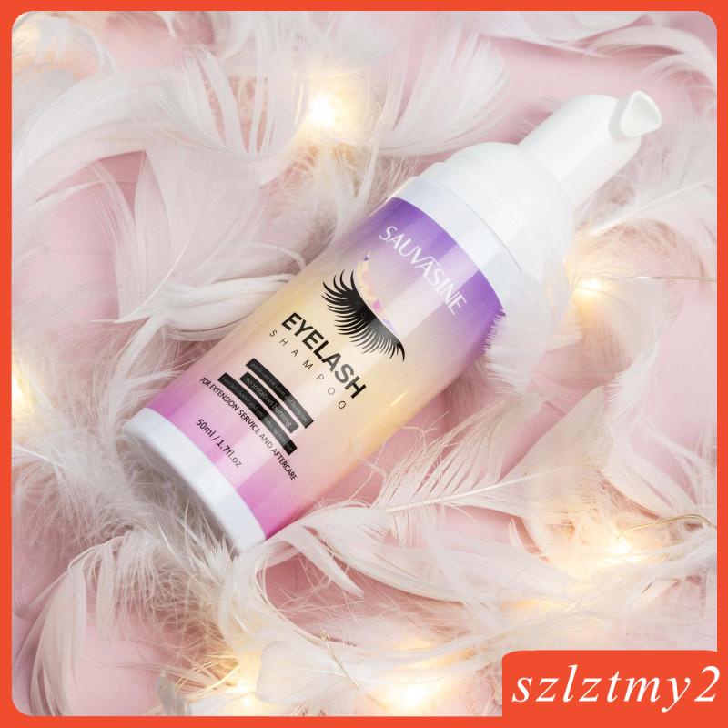 Dầu Gội Làm Sạch Lông Mi Chuyên Nghiệp 50ml Kèm Cọ Làm Sạch Dành Cho Khách Sạn / Trong Nhà