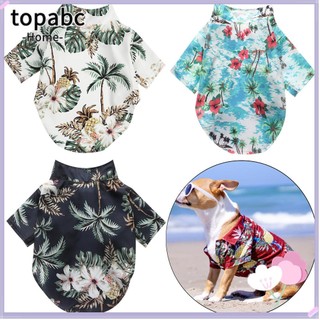 Top 1pcs pet dog shirts medium t-shirts large dogs t-shirts pet summer shirt hawaiian pet clothes pet dog polo t-shirts dog t-shirts