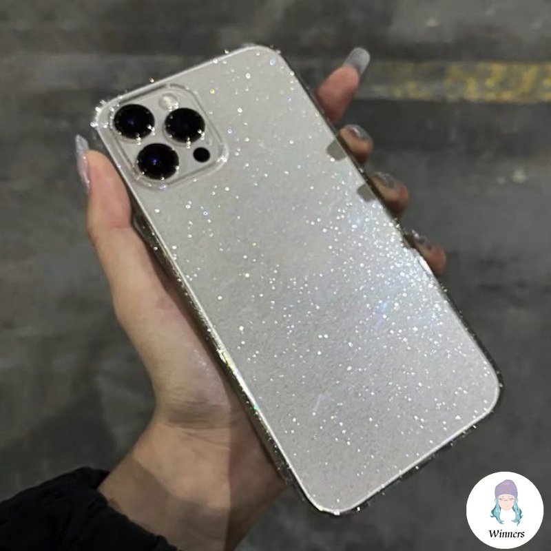 Ốp Điện Thoại tpu Mềm Trong Suốt Lấp Lánh Chống Bụi Cho iphone 15 14 13 12 11 pro max xs xr 8 7 plus