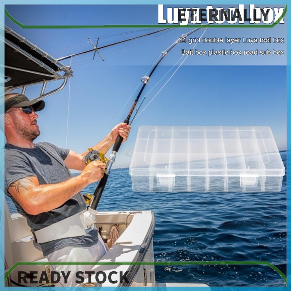 Hộp Đựng Mồi Câu Cá Bằng Nhựa Hai Lớp Phân Loại