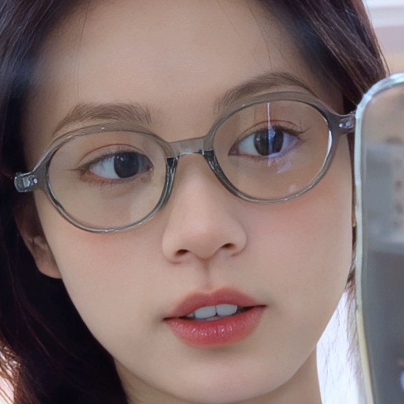 Mắt Kính Gọng Tròn Nhỏ Màu Đen Chống Ánh Sáng Xanh Lam Phong Cách retro Cho Nam Và Nữ